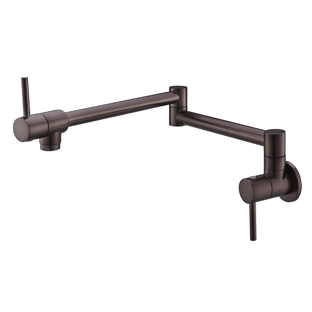 Robinet d'évier de robinet pliant en laiton de remplissage de casserole de cuisine de bras oscillant à double joint