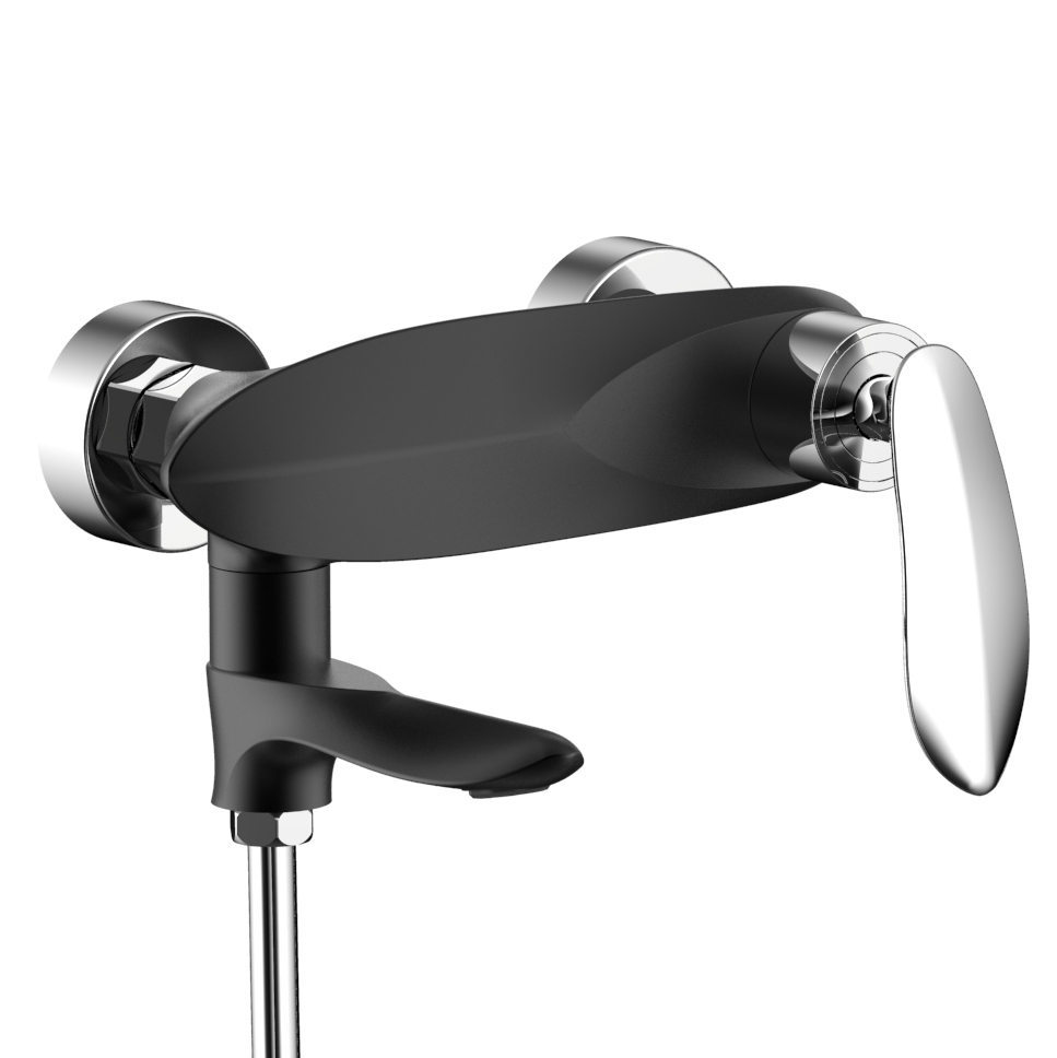 Ensemble de robinet de système de douche de robinet de douche chromé