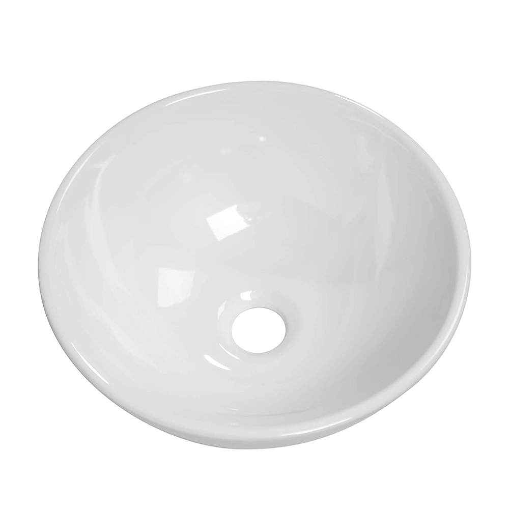 Aquacubic Moderne Au-Dessus Du Comptoir Blanc Porcelaine Céramique Salle De Bains Lavabo Ovale